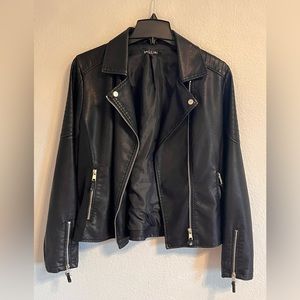 Baccini pleather Moto jacket.